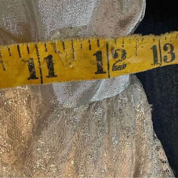 Glamorous Silver One-Shoulder Gown - Picture 8 of 9